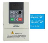 Moliuoly Convertidor de frecuencia, entrada de 1 fase, 220 V, 3 fases, salida de 220 V, convertidor de corriente alterna de 0,4 kW