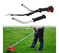 Moliuoly Desbrozadora de gas con interruptor de válvula de mariposa y cable del acelerador, manillar de aluminio de 40 cm para desbrozadora, diámetro de tubo de 19 mm, longitud de cuerda de 79 cm