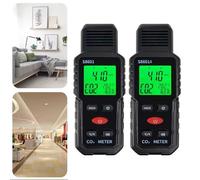 Moliuoly Dispositivo manual 3 en 1 para medir el dióxido de carbono, la temperatura y la humedad del aire y controlar la calidad del aire, S8601