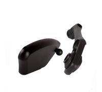 Moliuoly Espejo retrovisor de acero inoxidable con gran angular para bicicleta de montaña y scooter eléctrico, ajustable en múltiples ángulos, telescópico para varios manillares, montaje sin