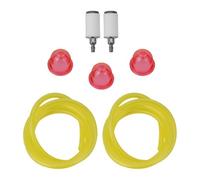 Moliuoly Filtro de combustible de repuesto y kit de manguera de combustible para McCulloch GBV325, GBV345, recortadora, motosierra modelos 325, 335, 738, 740, 838, 842, M3414, M3616, M4218, 2 filtros