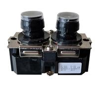 Moliuoly Interruptor eléctrico LA137-A Botón de encendido/apagado 250 V 16 A ABS carcasa con bloqueo mecánico para polipasto grúa mando a distancia aplicación industrial negro