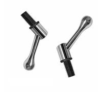 Moliuoly Juego de 2 piezas de mango fijo ajustable para fresadoras, pernos de bloqueo de mesa, mango de fresado, rosca M1/2, tornillo de riel guía, bloqueo de rosca, mango fijo