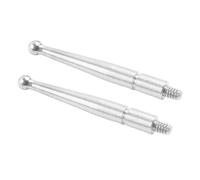 Moliuoly Juego de 2 puntas de medición para reloj comparador, bola de metal duro D2 mm M1.6, rosca L20,9 mm, resistente al desgaste, compatible con Mitutoyo 513-474 513-454-10 513-117 513-517E 513