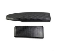 Moliuoly Juego de 2 reposabrazos centrales de fibra de carbono ABS para Mercedes Benz Clase C W204 2008-2014 Clase E W212 2010-2013 GLK X204 volante izquierdo negro interior