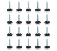 Moliuoly Juego de 20 tornillos de espejo cromados de acero inoxidable de alto rendimiento