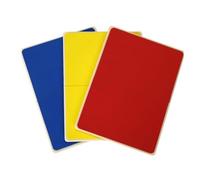 Moliuoly Juego de 3 tablas de trituración reutilizables para taekwondo, karate, kickboxing, ABS + Eva, bordes redondos, para niños a partir de 10 años, azul (30 kg), rojo (60 kg), amarillo (15 kg)