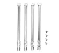 Moliuoly Juego de 4 quemadores de parrilla de 49,5 cm de 304 - para Genesis 300 E310/E320/E330, S310/S320/S330 - Repuesto para parrilla de gas 62752 - Plata