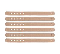 Moliuoly Juego de 6 correas para carril de mesa de billar, correas de piel y accesorios de billar