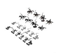 Moliuoly Juego de figuras medievales para caballeros 28 piezas con caballos y caballería modelo de plástico juguetes para niños a partir de 4 años juguetes educativos para decoración