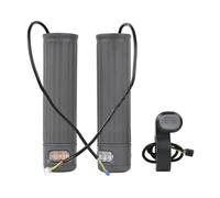 Moliuoly Juego de intermitentes para manillar de scooter eléctrico para Xiaomi Mi4/PRO/PLUS/MAX, resistentes luces de señal de plástico con controlador, diámetro interior de 22 mm, color gris