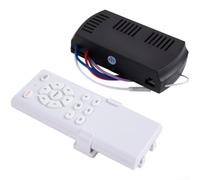 Moliuoly Juego de receptor de ventilador de techo de alto voltaje de 50 W con mando a distancia, 6 niveles de control para lámpara (B)