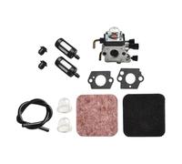 Moliuoly Kit de carburador de metal y goma, apto para desbrozadora y cortasetos Stihl FS80R/KM80/KM85R/HT70/HT75, mezcla de combustible precisa para un funcionamiento uniforme