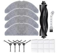 Moliuoly Kit de cepillo principal, cepillos laterales, filtros y paños de microfibra para robot aspirador Lubluelu B40/B40 Plus, limpieza eficaz de suelos, esquinas y bordes sin herramientas