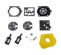 Moliuoly Kit de reparación de carburador de material duradero para motosierra McCulloch Pro 610/650/655 con línea de combustible, ideal para mantenimiento de maquinaria de jardín y forestal