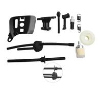 Moliuoly Kit de reparación de motosierra china 2500 25cc 2 tiempos, línea de combustible, colector de admisión, engranaje, 10 unidades