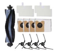 Moliuoly Kit de repuesto para eufy Robot Vacuum C10 con estación de autovaciado, accesorios con cepillo principal, filtro, cepillo lateral, paño de limpieza y bolsa para el polvo, capacidad de 3,3 l