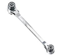 Moliuoly Llave de carraca 8 en 1, llave de doble boca, multifunción, cierre rápido, ahorro de fuerza, inoxidable, llave de accionamiento, herramienta