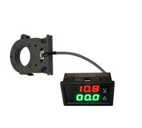 Moliuoly Medidor digital de corriente LED con doble indicación, CC 5-100 V, derivación aislada abierta para medición de corriente bidireccional sin masa común, protección contra polaridad inversa para