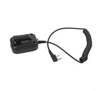 Moliuoly Micrófono de altavoz táctico para Baofeng para Kenwood 2 pines táctico