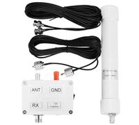 Moliuoly Mini Whip - Antena activa de 10 kHz a 30 MHz con conector coaxial BF998/BCX54, incluye cable de conexión de 6 m y 8 m (tipo M/BNC) para recepción HF/LF/VLF/VHF