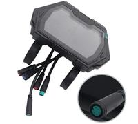 Moliuoly Pantalla LCD para Kukirin G2/G3/G3 Pro, pantalla de e-scooter, material ABS, pieza de repuesto negra, aprox. 18 x 10 x 4 cm, fácil instalación