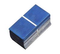 Moliuoly Paquete de 100 minicélulas solares de 0,5 V, 52 mm x 26 mm, de silicio policristalino, para proyectos solares de bricolaje, alta eficiencia de conversión