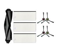 Moliuoly Para Ecovacs DEEBOT Buddy Pack U2 filtro robótico, cepillo principal y cepillos laterales Accesorios para la limpieza de suelos duros, alfombras y pelo de animales