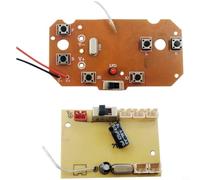 Moliuoly Placa de control remoto de 6 canales de 2,4 G para excavadoras, receptores y transmisores con control de motor independiente para vehículos de construcción RC, control preciso (rueda de seis