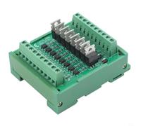 Moliuoly Placa de controladores PLC de 8 canales, 5 A, salida NPN, 12/24 VDC, aislamiento optoacoplador para control PLC, automatización industrial para relés