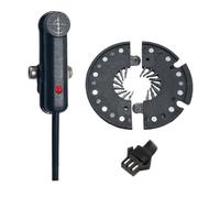 Moliuoly Sensor de soporte de pedal eléctrico con 12 imanes, izquierda/derecha, conector SM de 3 pines, cierre rápido, impermeable, sensor de PA de doble reverberación con cable