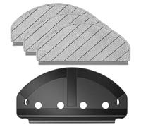 Moliuoly Soporte de plástico para fregona con 3 paños de microfibra compatible con Ecovacs DEEBOT N20/N20, fijación segura a la aspiradora para un almacenamiento ordenado y