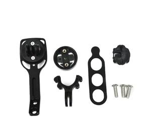 Moliuoly Soporte para ordenador de bicicleta para Garmin Bryton Cateye Black INC, montaje con adaptador de cámara para cámaras deportivas, accesorios de bicicleta, color negro