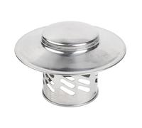 Moliuoly Tapa de chimenea de acero inoxidable, protección contra la lluvia para tubo de techo, pared exterior, ventilación del tubo de escape, apertura de ventilación, resistente a la intemperie