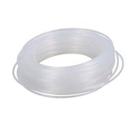 Moliuoly Trimmer Line 2 mm x 100 m, color blanco, cuerda de nailon para desbrozadora y tijeras de cepillo, compatible con los modelos de marcas comunes