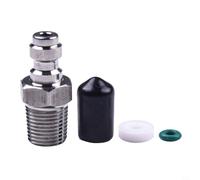 Moliuoly Válvula de 8 mm con función antirretorno M10x1 1/8NPT 1/8BSPP Conector para bomba de alta presión Acero inoxidable Cobre Industrial Resistente Montaje Fácil 1 pieza(1-8NPT)