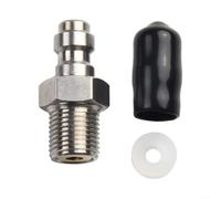 Moliuoly Válvula de 8 mm con función antirretorno M10x1 1/8NPT 1/8BSPP Conector para bomba de alta presión Acero inoxidable Cobre Industrial Resistente Montaje Fácil 1 pieza(1-8BSPP)
