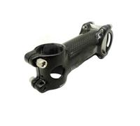 Moliuoly Vástago de fibra de carbono 31,8 x 90 mm ± 5° para bicicleta de carretera y MTB, manillar con tapa de aluminio, potencia Ahead negra para bicicleta plegable y urbana, fácil montaje