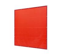 Moliuoly VEVOR - Cortina de soldar de 1,8 x 1,8 m, vinilo ignífugo, protección UV nivel 6, barrera contra chispas para talleres y trabajos de soldadura industrial, color rojo