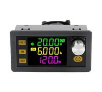 Moliuoly XY-SK120 Convertidor DC-DC 120W 6A Regulador de Voltaje Ajustable Step-Up/Step-Down Fuente de Alimentación con Pantalla LCD para CNC para MPPT Solar para Cargador Negro