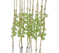 MOLKASIA 12 pulseras tejidas a mano para parejas, cuerda ajustable, cadena de cristal artificial, cuentas redondas, joyería, 17cm, Cristal artificial, No es una piedra preciosa