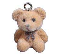 MOLKASIA Sweet and Adorable Flocking Animal Pendants Portable Flocking Animal Pendant Stylish Phone Anti-lost Lanyard Accessory, as the picture shown, plastic/resin, Sin piedra preciosa