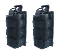 Molle Tactical - Funda universal de nailon para radio, compatible con walkie talkies Baofeng Midland Motorola (paquete de 2)