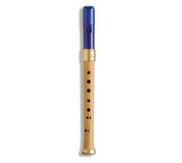 Mollenhauer 1119B Adris Traumflöte Sopran Barock Doppelloch Nachtblau