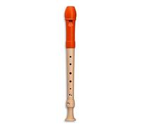 Mollenhauer FIPPLE Digi« Flauta dulce soprano en C, Instrumento Musical, naranja, plástico/arce, doble agujero alemán