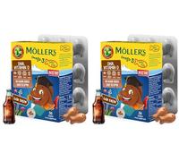 Moller’s ® | Omega 3 para niños | Omega-3 Cápsulas de Aceite de Pescado con Ácidos Grasos Omega 3 | Con DHA y EPA, Sin Gluten, Sin Lactosa, Sin Azucares Añadidos | Cola | 36 Uds (Paquete de 2)