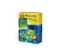 Moller’s ® | Omega 3 para niños | Omega-3 Cápsulas de Aceite de Pescado con Ácidos Grasos Omega 3 | Con DHA y EPA, Sin Gluten, Sin Lactosa, Sin Azucares Añadidos | Tutti Frutti | 36 Uds