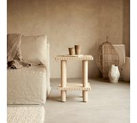 Mollie - Mesilla de noche de madera de mindi H 55 x B 45 x T 45 cm