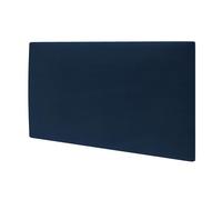 MOLLIS Panel de Tapicería, Panel de Pared Rectangular y Decorativo, Adecuado como Cabecero de Cama o Protección contra Impactos, Reduce el Sonido y Mejora la Acústica, en Espuma, 60x30 cm, Azul Oscuro