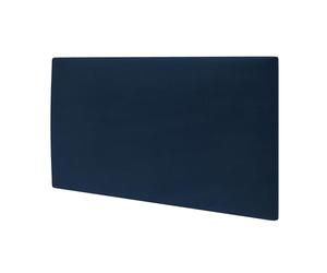 MOLLIS Panel de Tapicería, Panel de Pared Rectangular y Decorativo, Adecuado como Cabecero de Cama o Protección contra Impactos, Reduce el Sonido y Mejora la Acústica, en Espuma, 60x30 cm, Azul Oscuro
